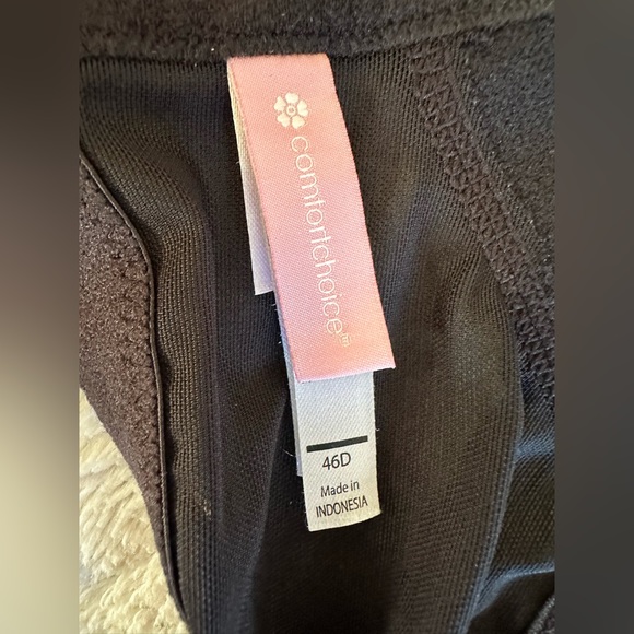 Black plus size comfort choice bra size 46D - Picture 5 of 8